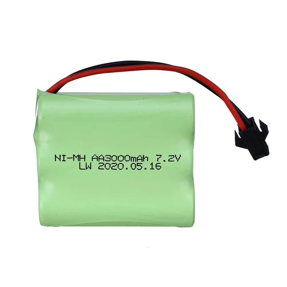 7.2 V 3000mah akumulator NI-MH AA do zdalnego sterowania zabawka elektryczna samochód ciężarowy 7.2 V 2400 mah aa akumulator nimh