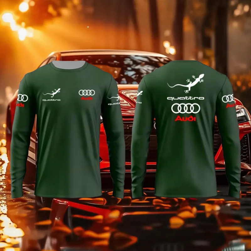 

Audi Authorized New Quattro Racing Long Sleeve Breathable Quick Dry Sweat Absorbing Casual Motorcycle Adult Long Sleeve