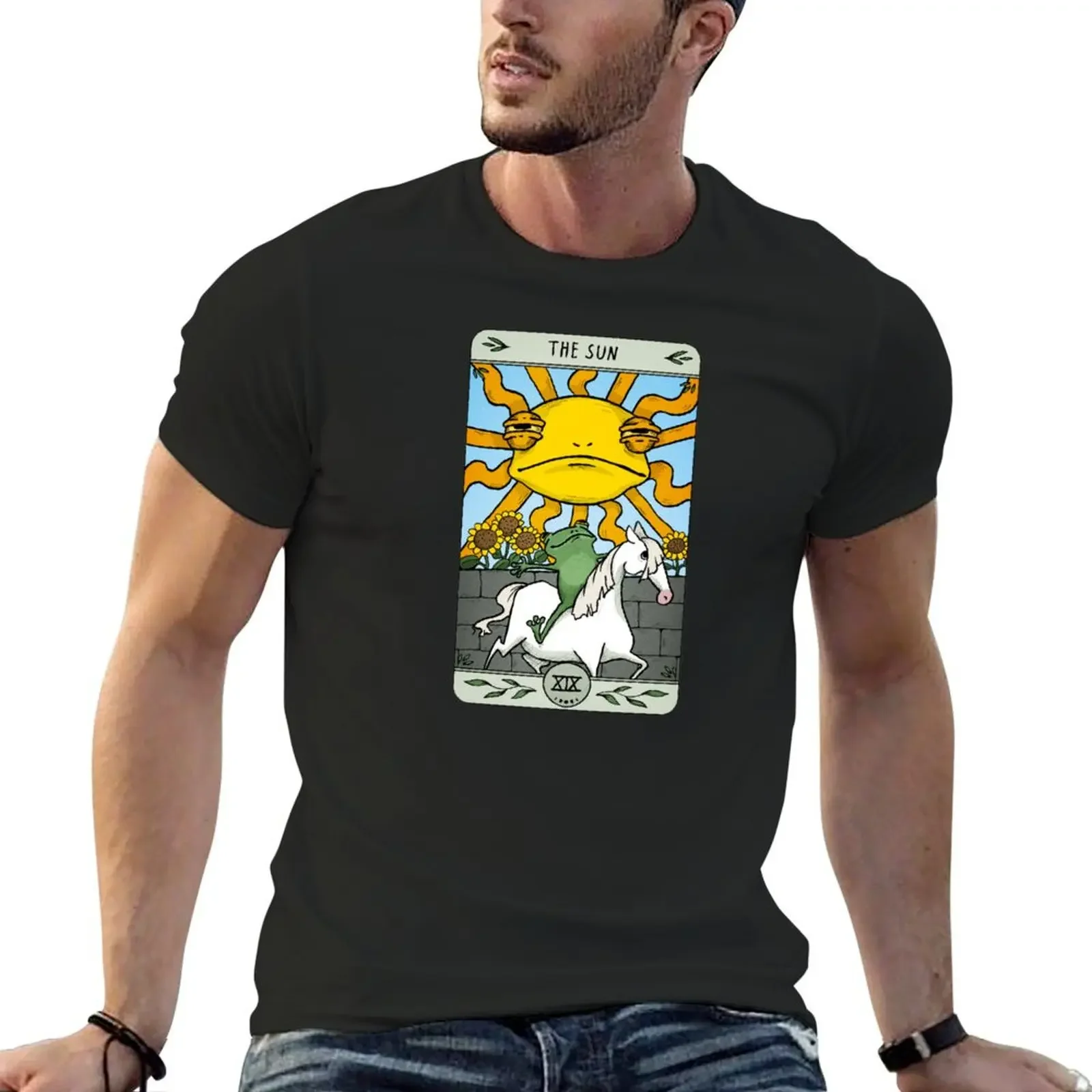 

Frog Tarot - The Sun T-Shirt essential t shirt shirts graphic tee sweat mens graphic t-shirts anime