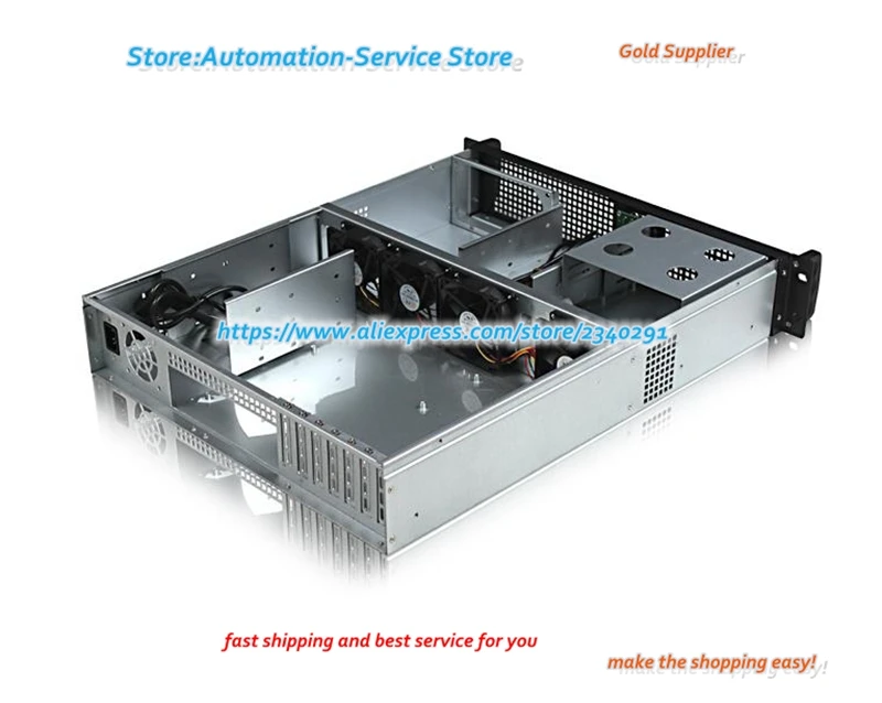 Doltish-Châssis d'ordinateur industriel, composants de châssis HDD, grande position de puissance, 2U