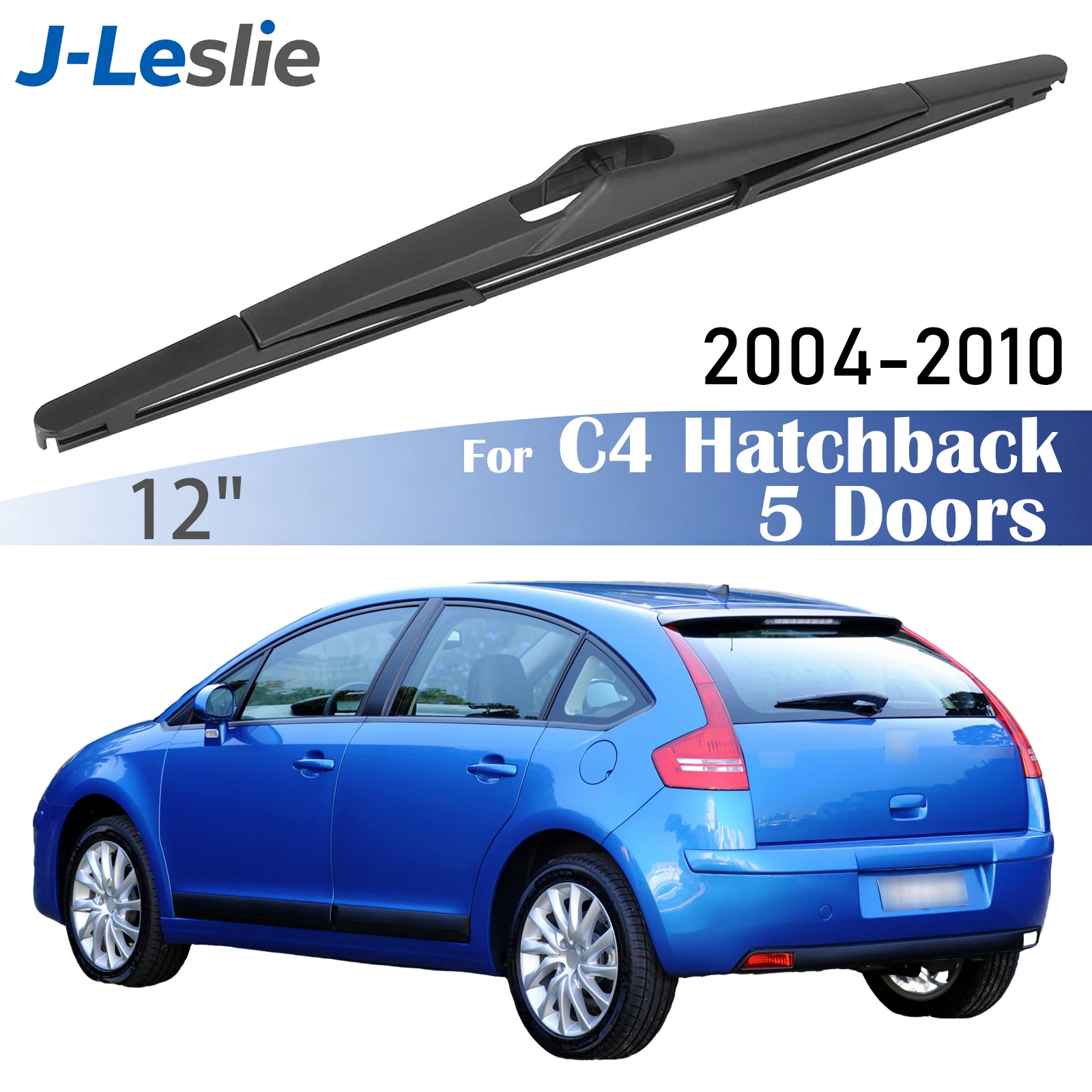 

12" Rear Wiper Blade For Citroen C4 Hatchback 5 Doors 2004-2010 Windshield Windscreen Wipers Washer Window Rain Brushes