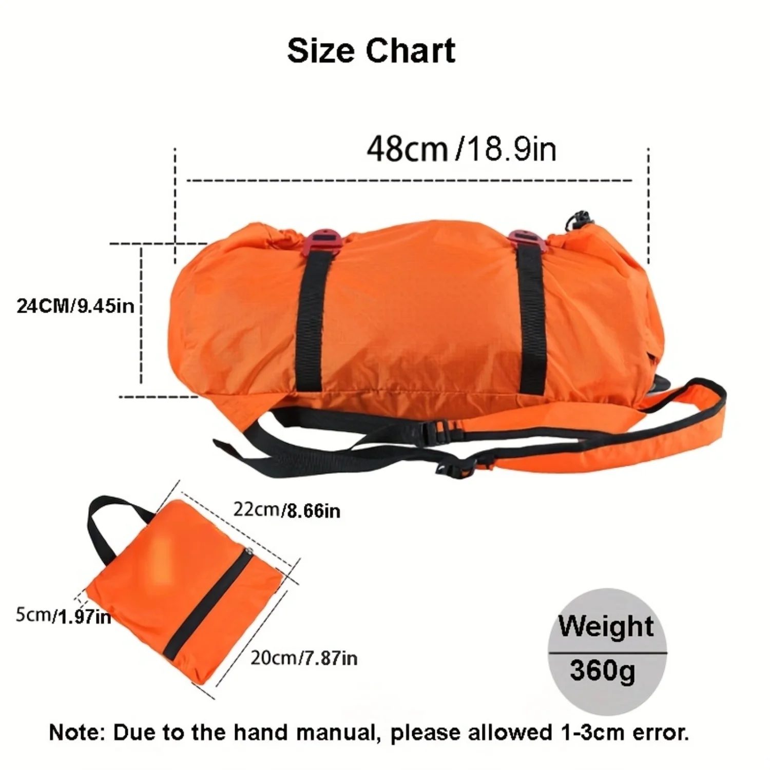 Portable Waterproof Climbing Rope Bag with Shoulder Strap for Outdoor Rock Climbing and Mountaineering