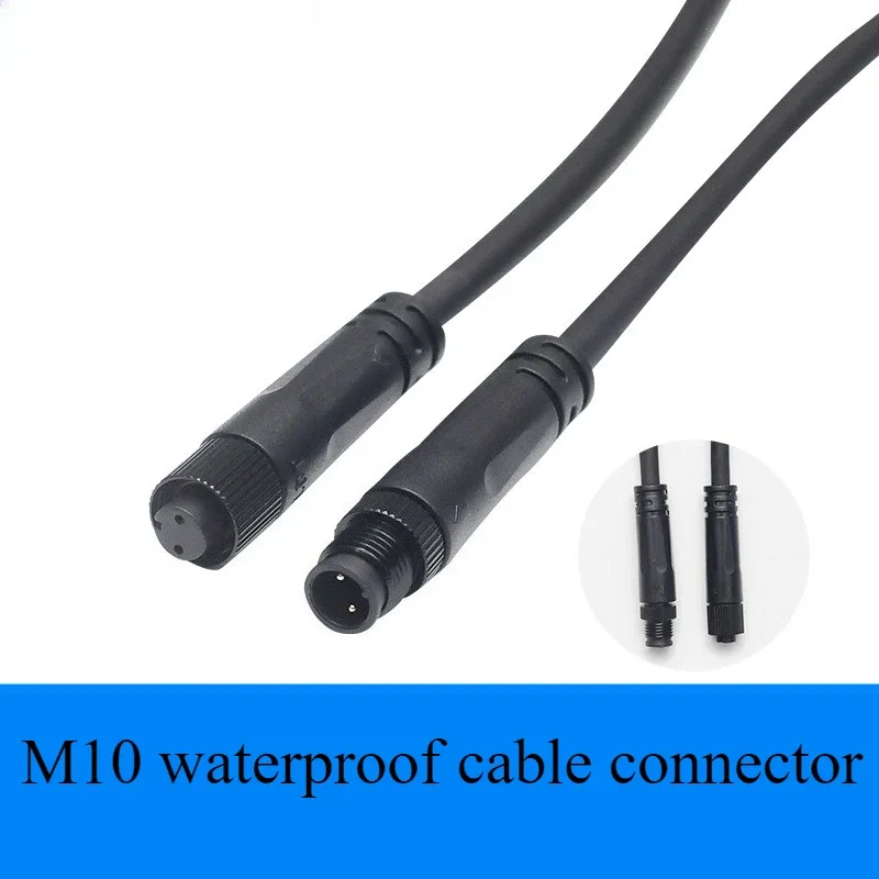 

Водонепроницаемый разъем M10 - 2/5-контактный нейлоновый/металлический авиационный штекер для датчиков