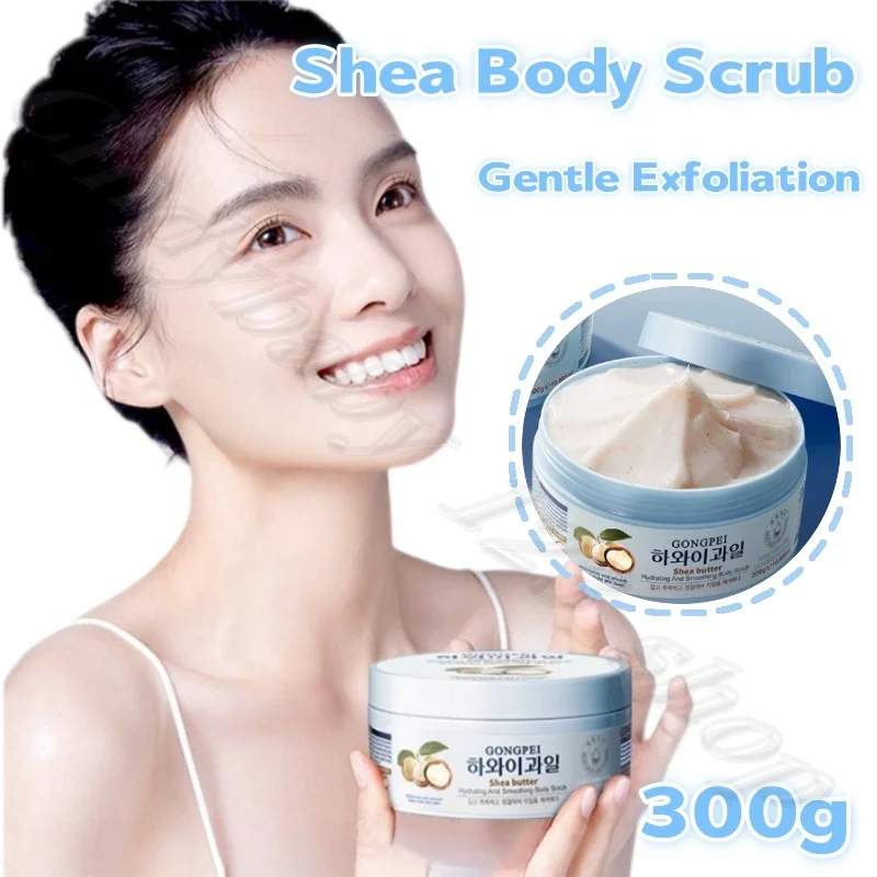 

Shea Body Scrub Body Soap Gentle Cleansing Body Exfoliating Goosebumps Hydrating and Moisturizing 300g