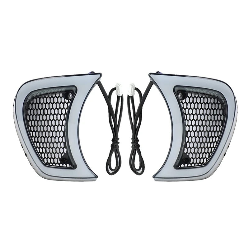 

Motorbike12v LED Headlights Ventilation Grille Light For Road Glide After Turn Signal Light
