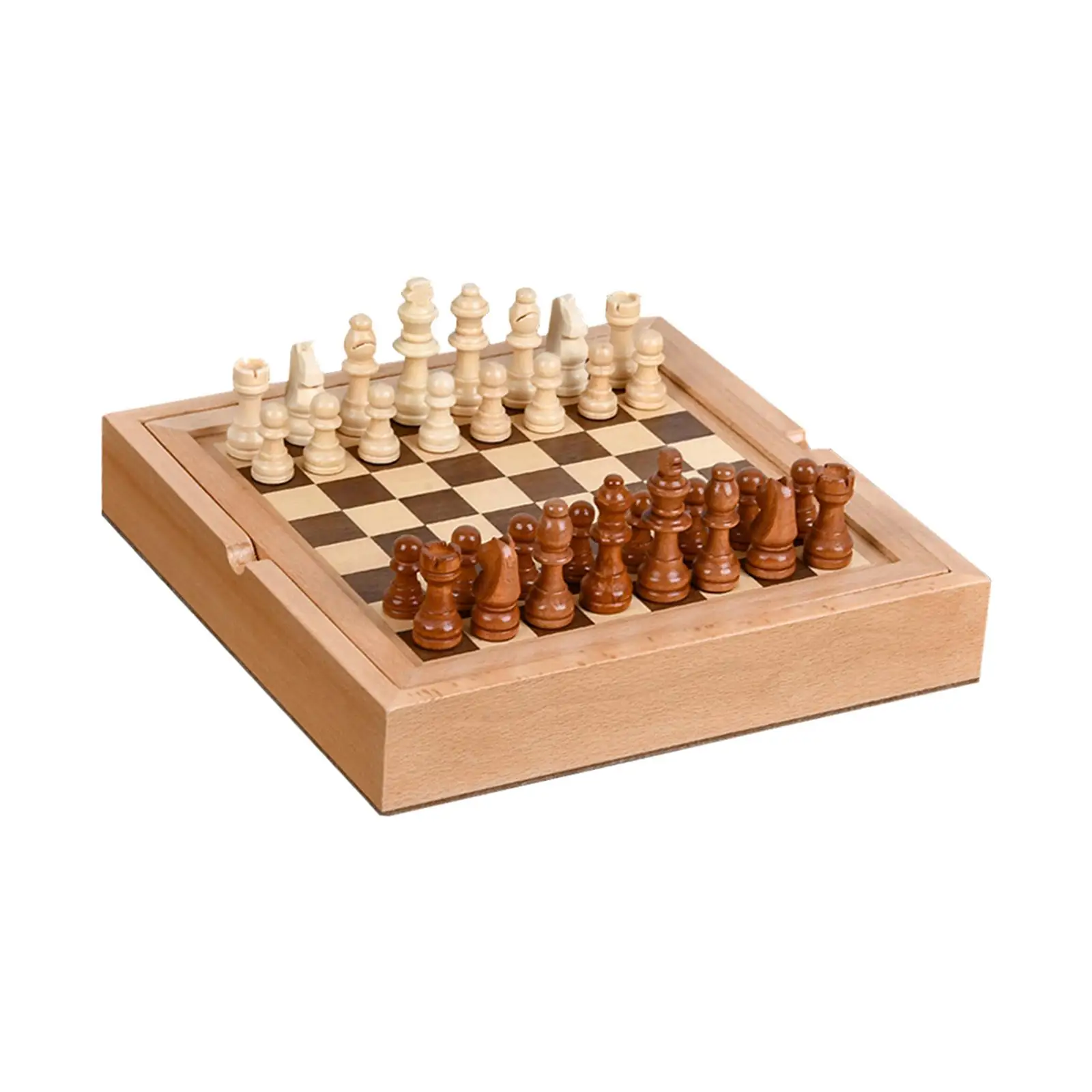 Handmade Chess Board Set Indoor Play Game Classic Board Game Chess Piece Set for