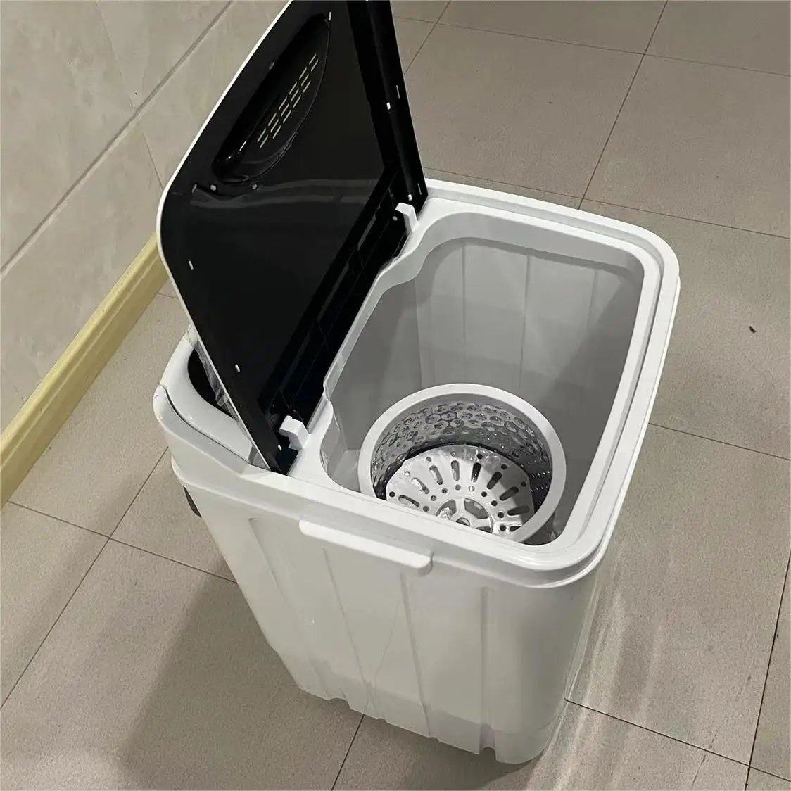 X 7kg Electric Semi-Automatic Single Bucket Top Washing Machine with Plastic Housing English-speaking Features