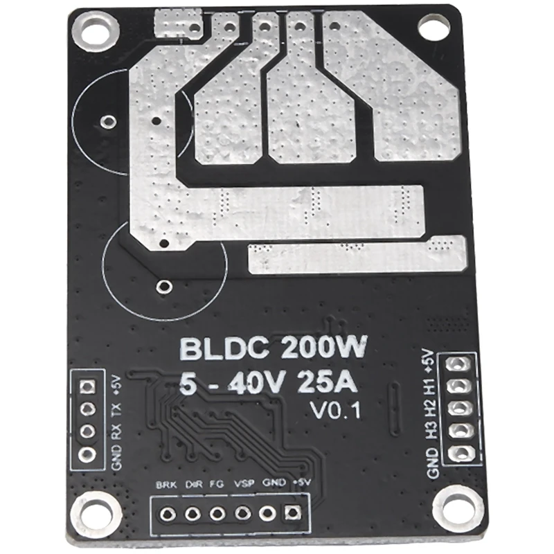 PWM Motor Drive Module BLDC 200W 5-40V 25A DC Three-Phase Brushless Motor Forward And Reverse Controller With Hall Easy Install