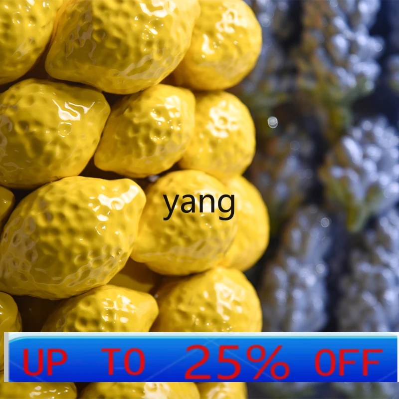 

lmm Fruit Vase Ceramic Modern Creative Domestic Decorative Dining Table Model Room Flower Arrangement Ornaments