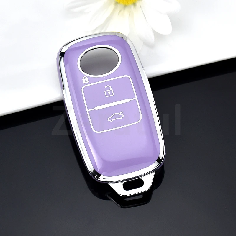 Dla Perodua Toyota Yaris Ativ RAIZE dla Daihatsu Rocky 3 przyciski Tpu obudowa kluczyka do samochodu etui skórzane etui brelok do klucza akcesoria