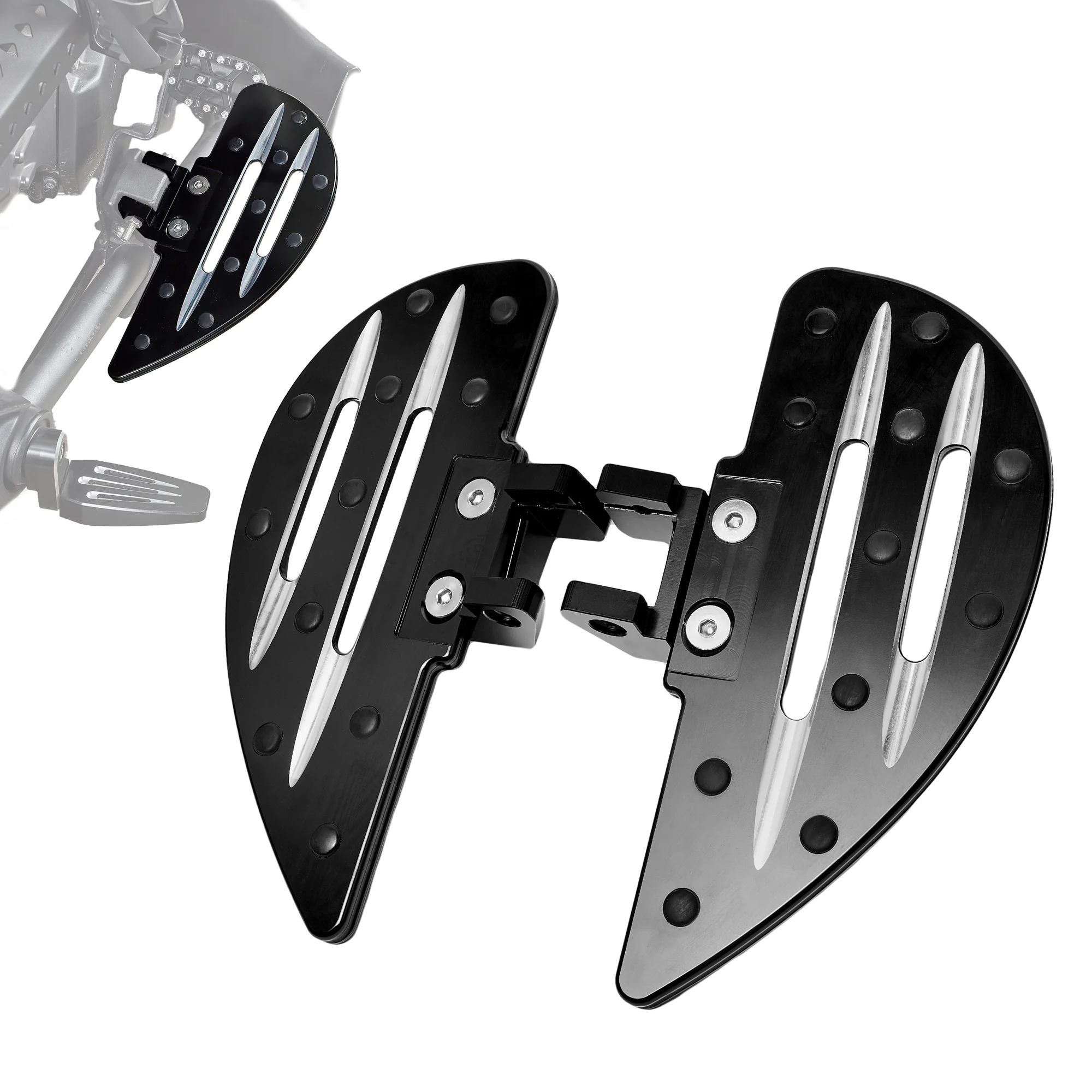 

Motorcycle Water Drop Style F3 Rider Aluminum Floorboards Driver Foot Rest Footboards for Can Am Spyder F3 F3-S F3-T 2015+