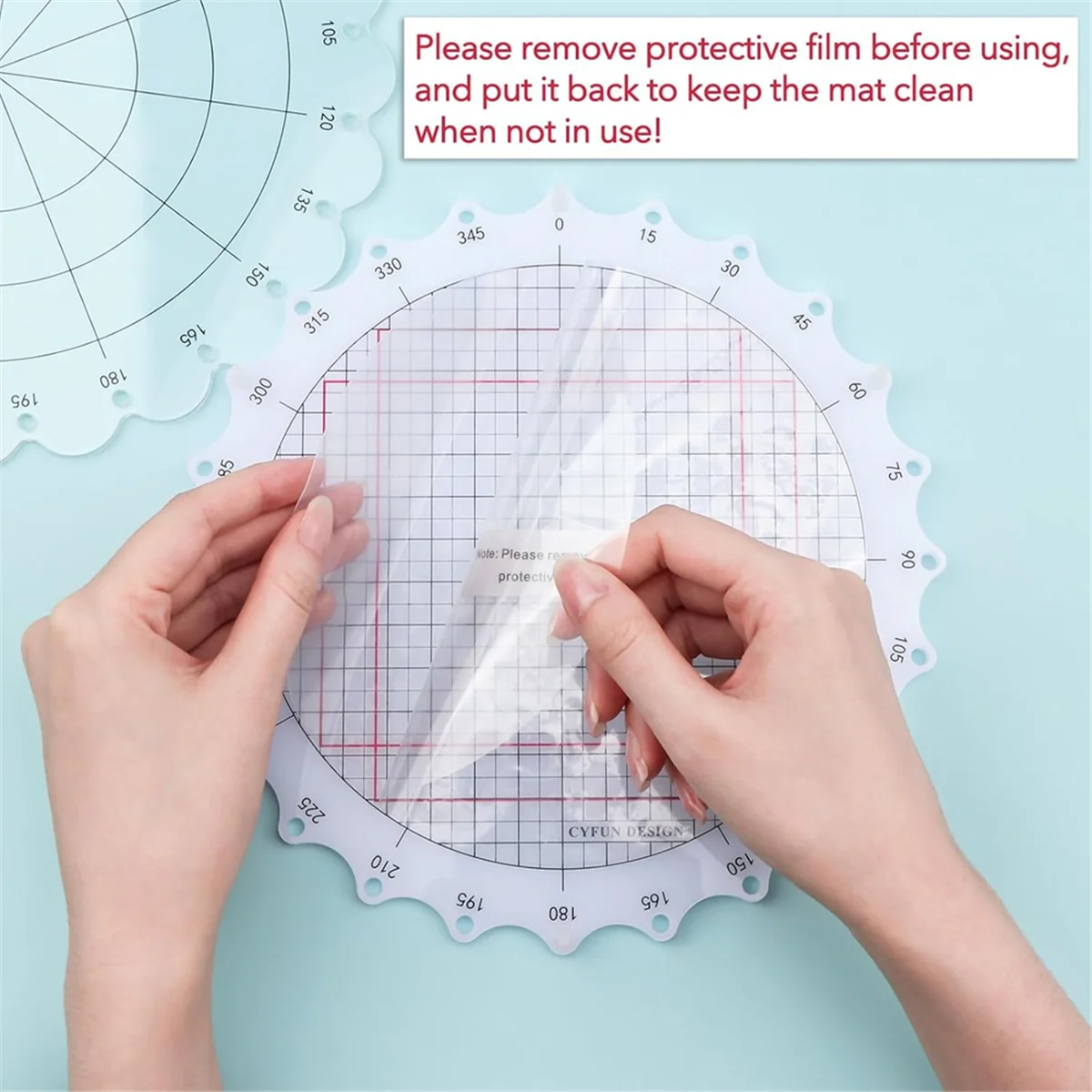 A20M 10-Piece Rotary Punching Platform, Stamp and Rotary Tool for Punching Circles, Locks Into Place At 24 Equal Intervals
