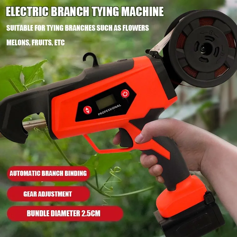 

Suitable forHandheld electric branch binding machine Crop stem and vine binding machine Tomato pepper seedlings Lithium battery