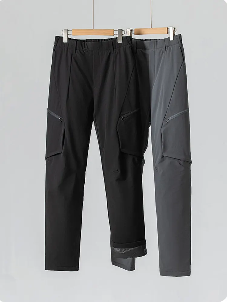 

Мужские зимние уличные мягкие желтые пуховые куртки Thiened, теплая рабочая одежда, длинные брюки, ветрозащитные водонепроницаемые повседневные брюки