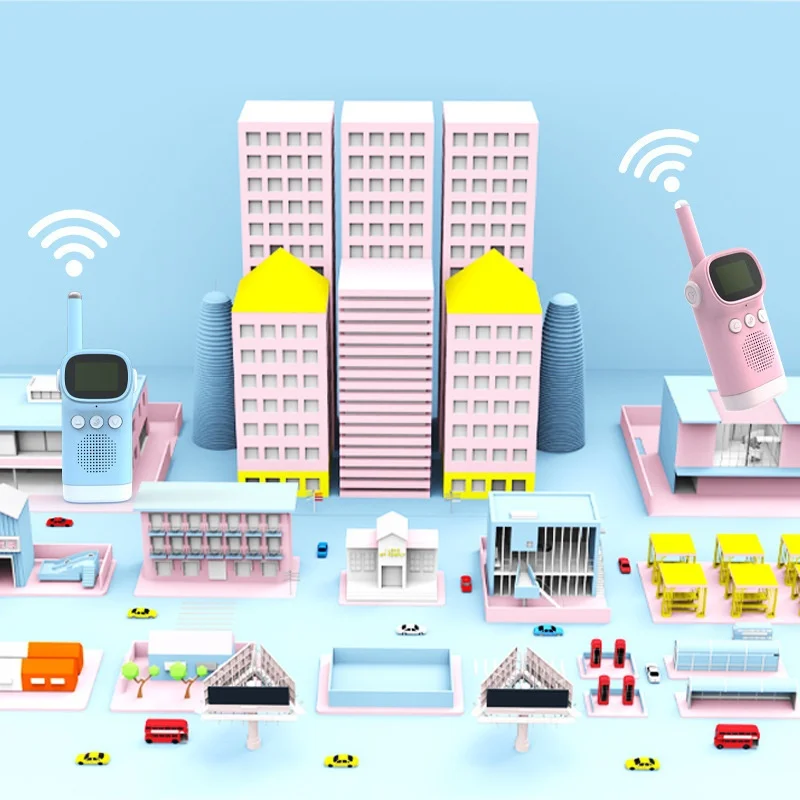 Brinquedo educativo pai criança bonito dos desenhos animados sem fio walkie talkie longo alcance 3000 metros melhores presentes para amigo o melhor presente