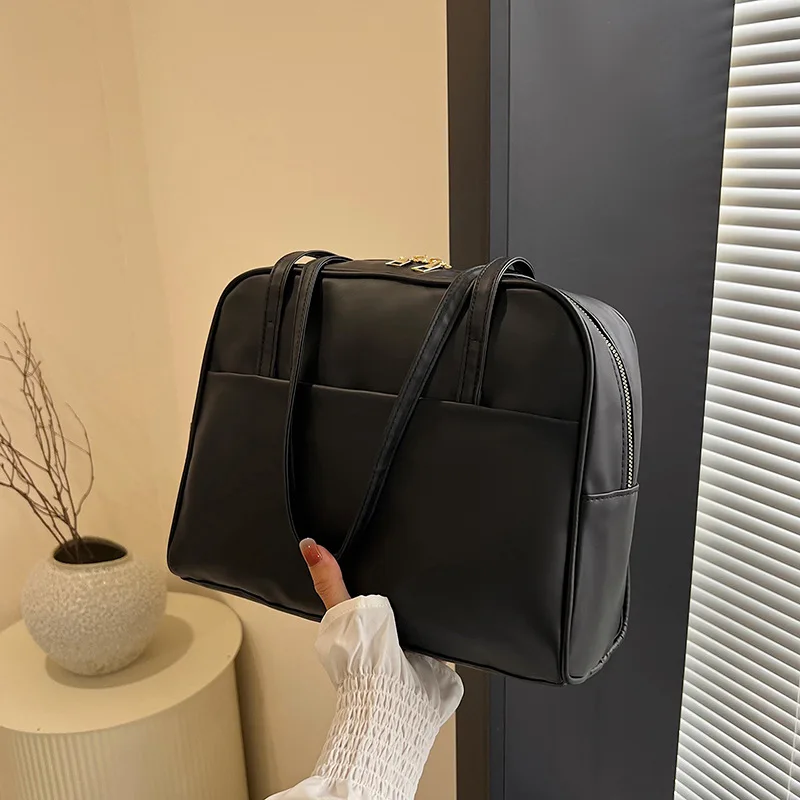 Premium retro large capacity simple underarm bag versatile tote bag