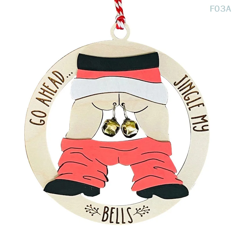 Lustige Weihnachtsbaum hängende Verzierung Santa Butt Ornament kreative Weihnachten Handwerk DIY Wohnaccessoires Weihnachtsgeschenke