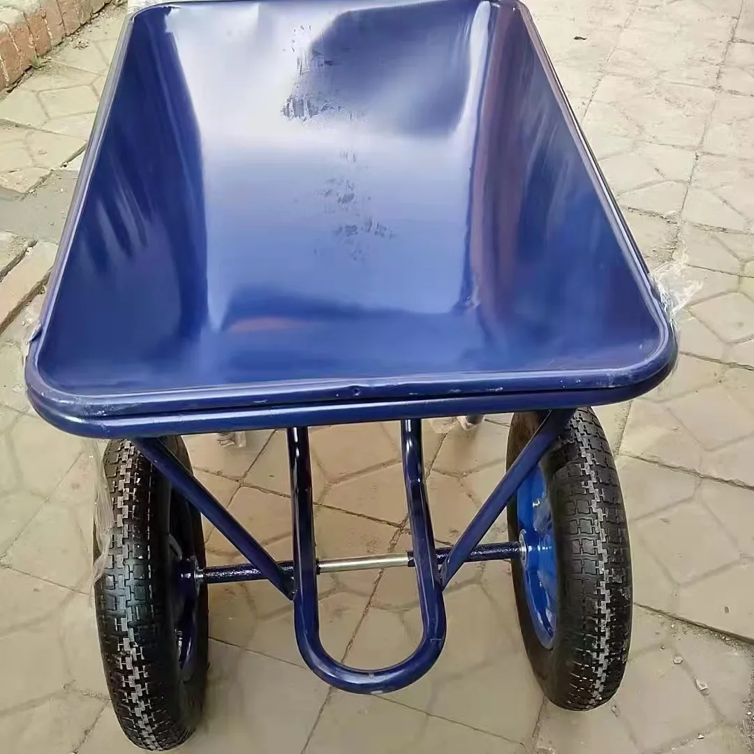 2024 Construction Site Wheelbarrow Metal Garden Barrow NEW