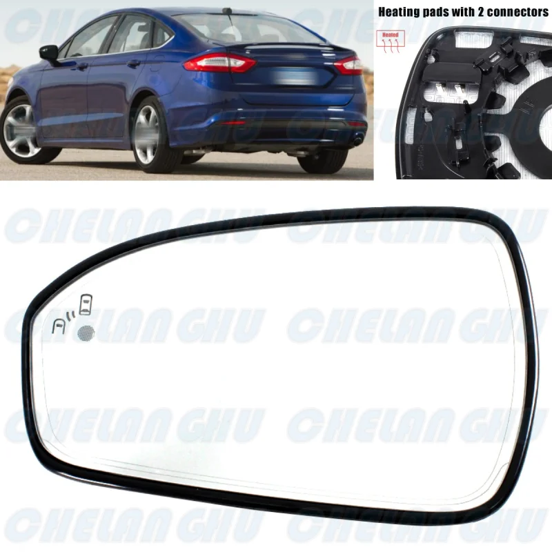 

Left Side Door Mirror Glass blind spot for Ford Mondeo Fusion 2013 2014 2015 2016 2017 2018 2019 2020