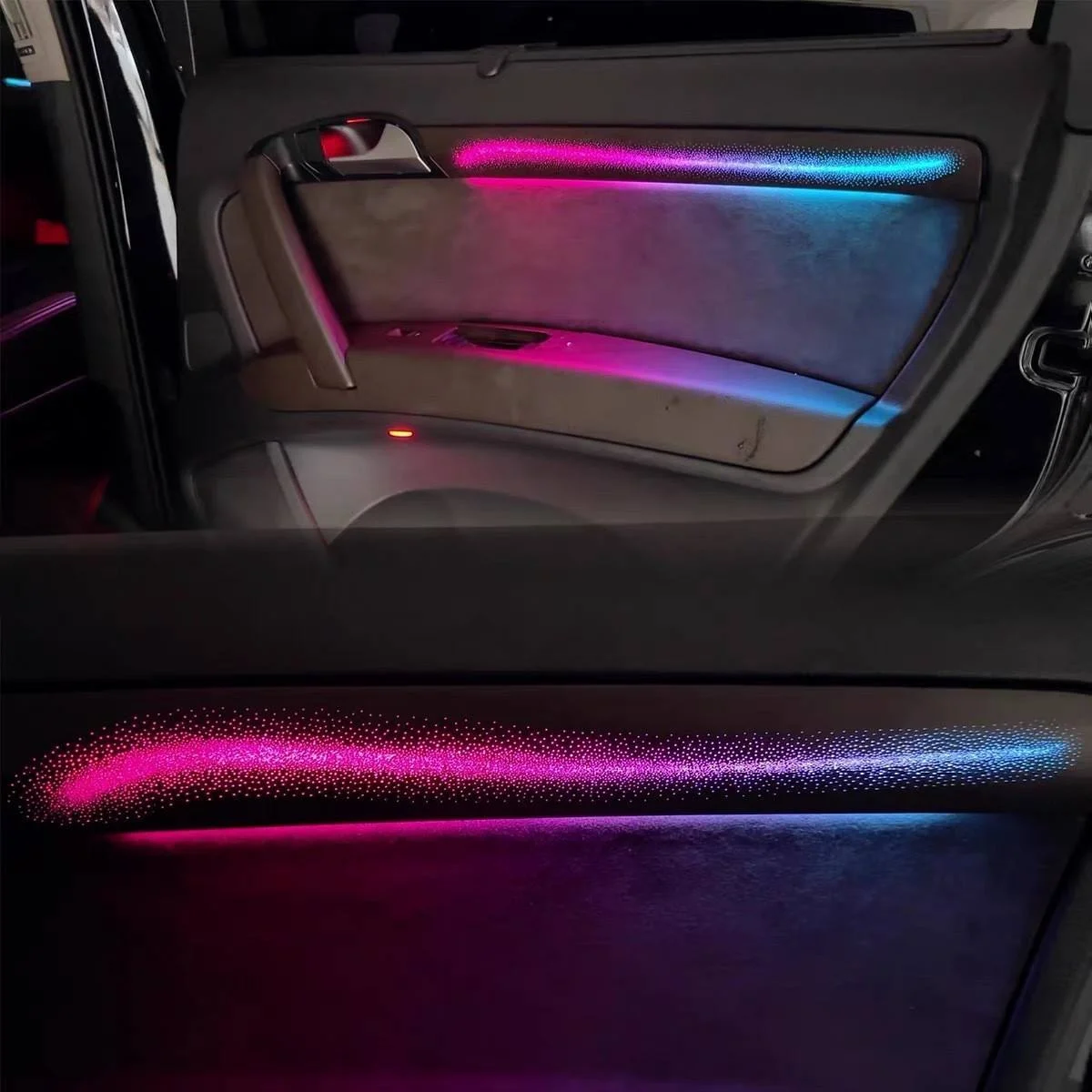 64-Color Galaxy Style Symphony Car Ambient Light for Audi Q7 2006-2015 Auto Interior Decoration Lighting Accessories Upgrade