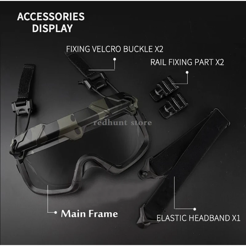 New UV Protection Sport Glasses Outdoor Riding Windproof Eyewear Glasses Tactical Helmet Goggles Hunting Paintball Eyewear