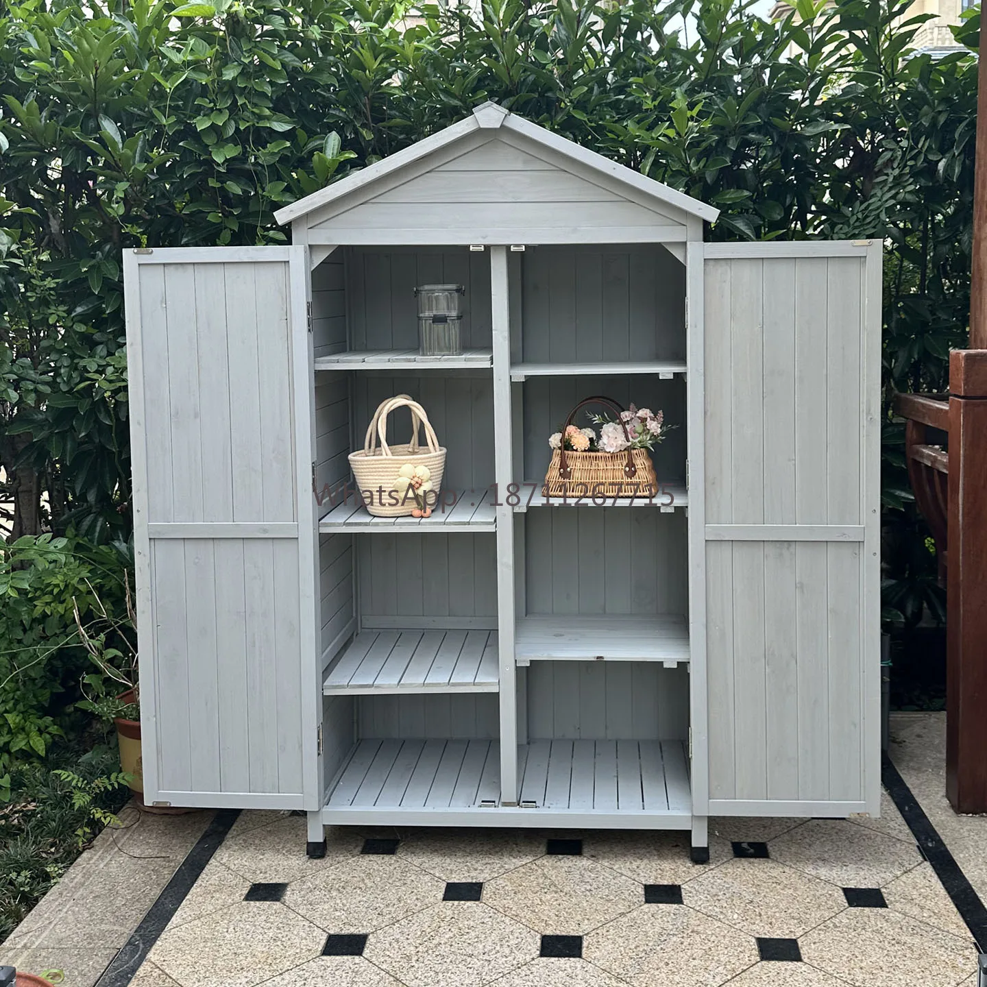 Storage cabinet, utility cabinet, storage locker, outdoor toolbox - rainproof and sunproof