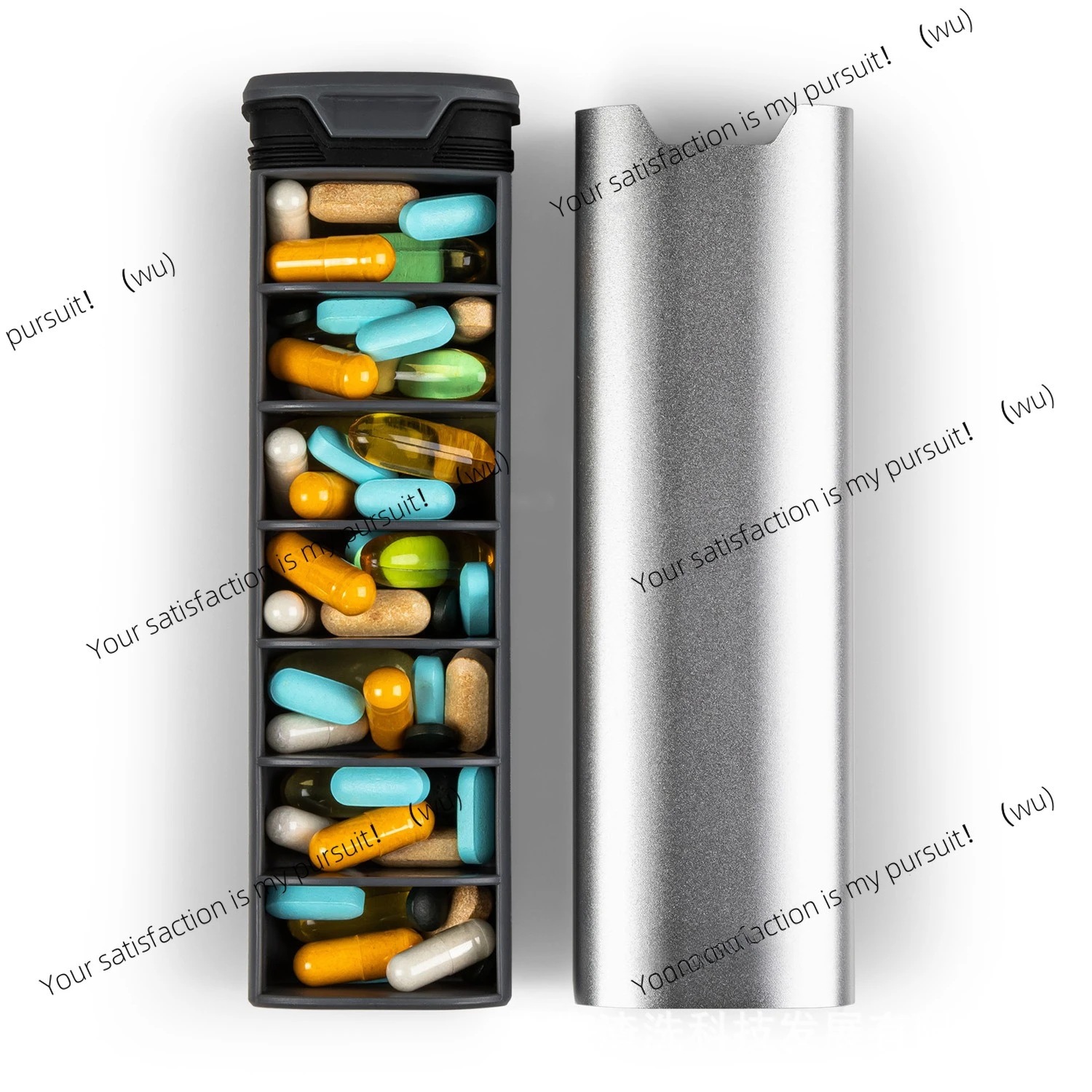 

Medicine box, seven days a week, portable medicine dispenser for the elderly, medicine portable storage dispenser