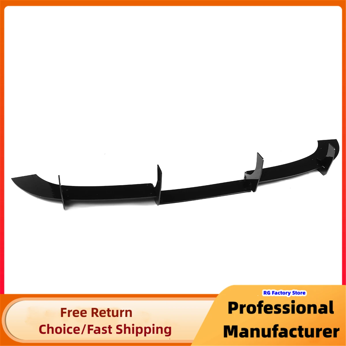 For VW Golf MK5 R32 2005 2006 2007 2008 2009 Rear Diffuser Lip Rear Side Splitters Car Rear Bumper Lip Diffuser Spoiler Splitter