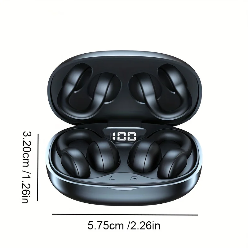 New Wireless Headset Touch Earphones Clip-Ear Headphones For  Earphone For  Earbud