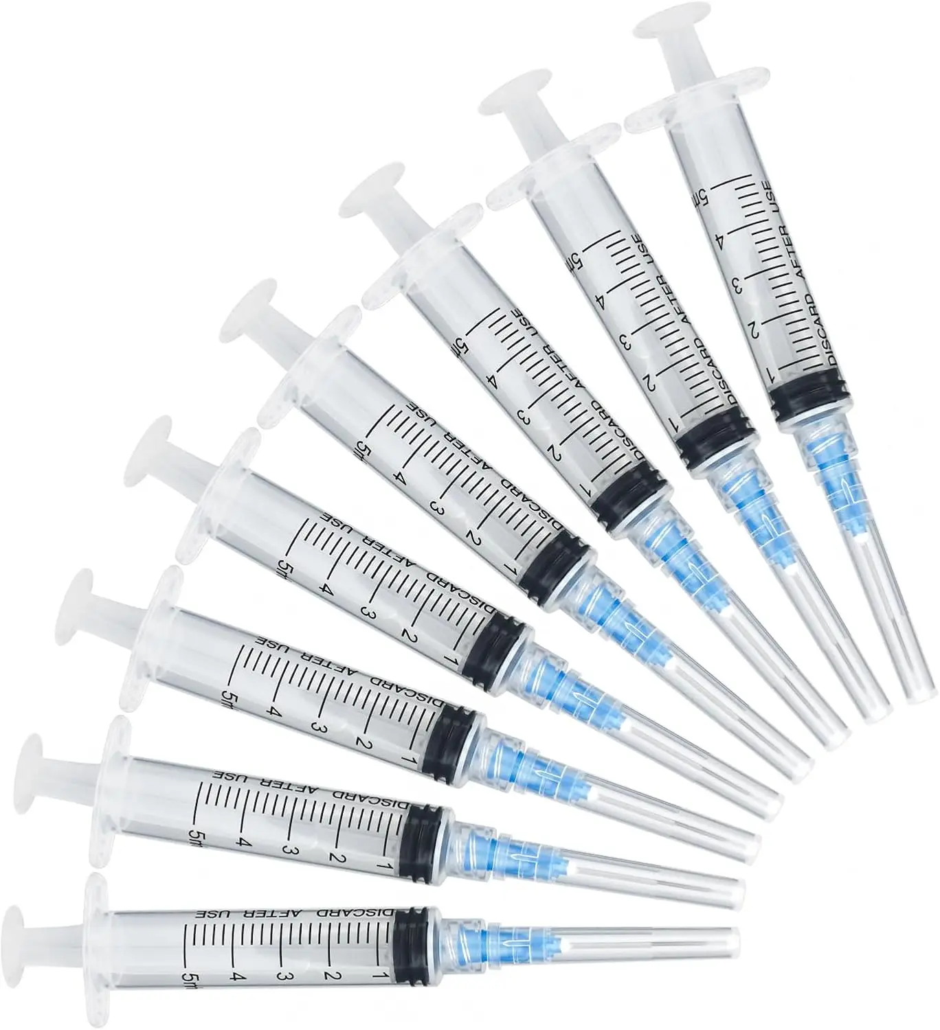 

5ml Ruer Lock Syringe with 1.0inch Needles, Separate Sealed Packaging, for Perfume Packaging, Scientific Laboratory, Industrial Distribution and Liquid Measurement Syringe Tools (30Pcs)