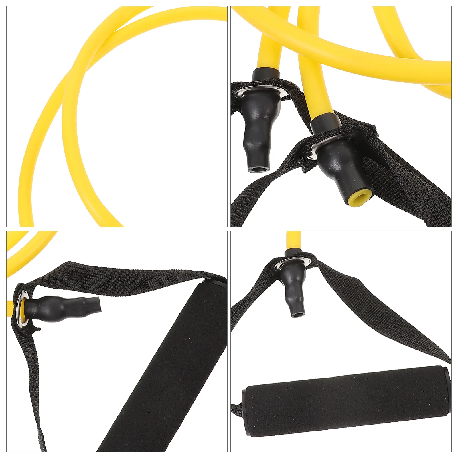 

Yoga Resistance Bands Yellow 15 Lbs Premium Natural Latex Stretchy Pull Rope For Strength Training Pilates Workout With