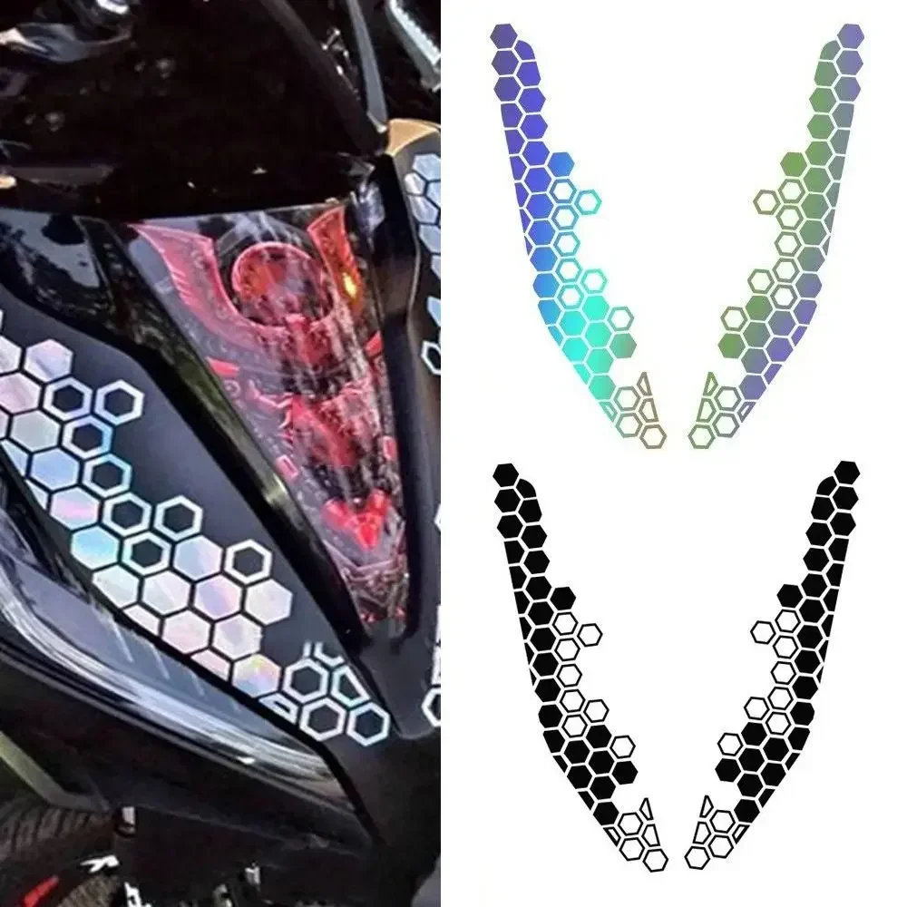 

Car Motorcycle Honeycomb Decals Reflective Stickers Decorative Sticker Motorbike Bumper Ornament Modification Accessories