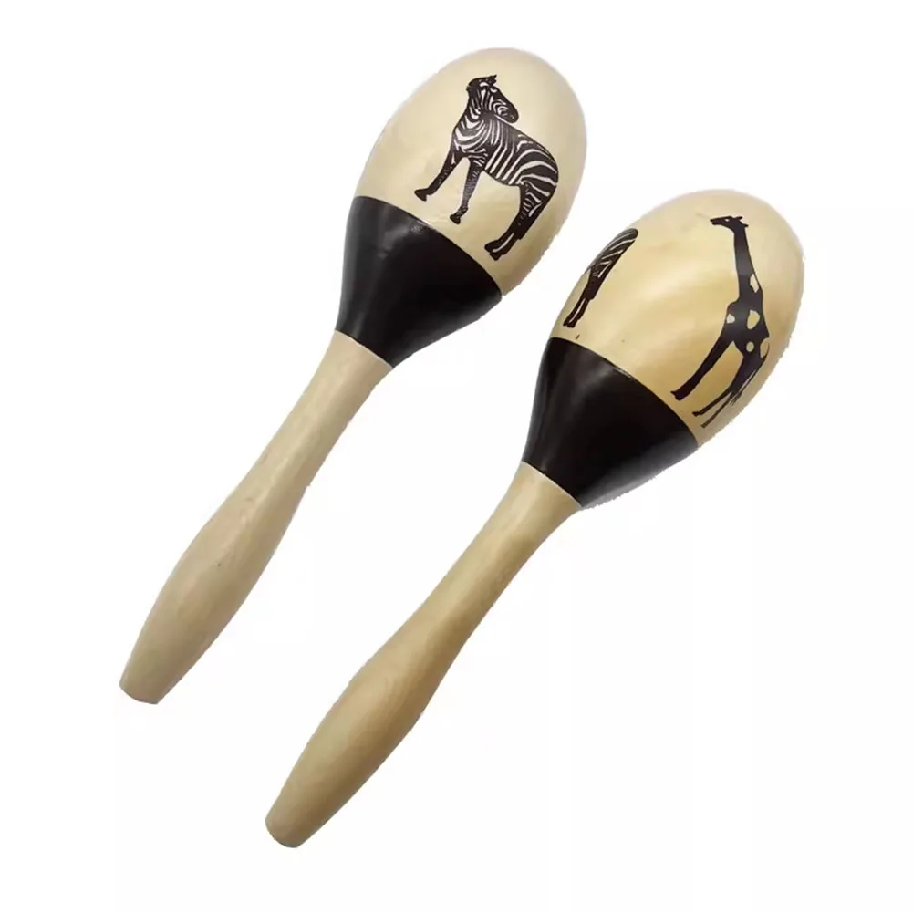 

Double The Fun Professional Wooden Maracas Wooden Maracas Pair Coconut Tree Design Pleasing Rattle Sound For Music Practice