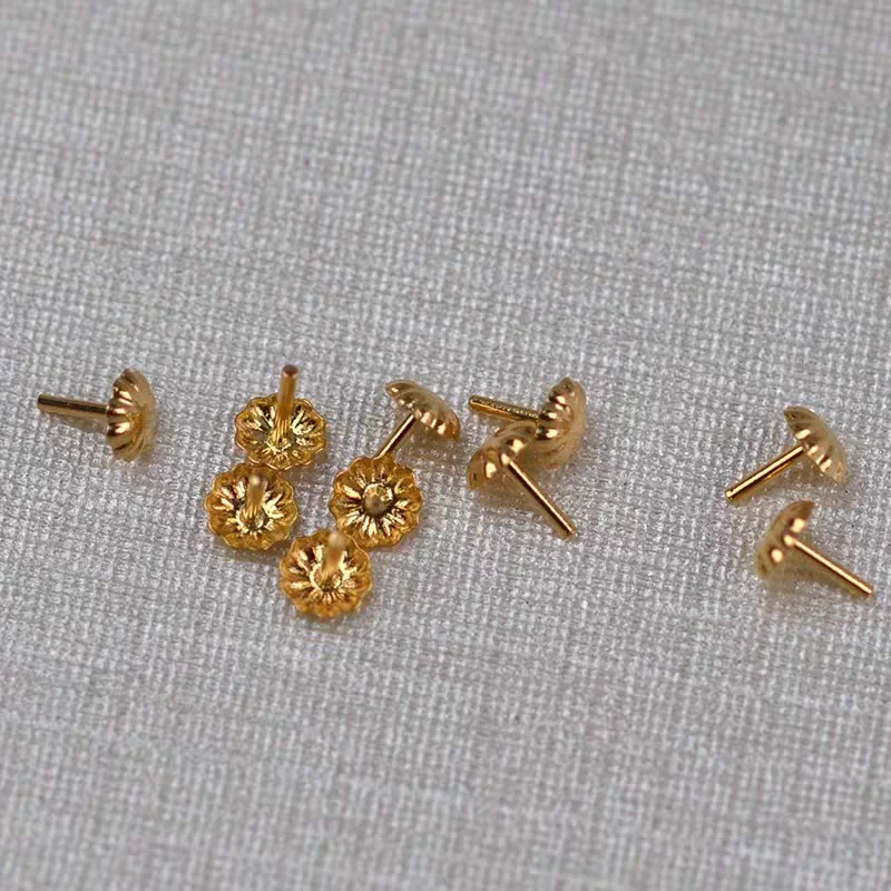 

Настоящие AU 750, 18-каратное золото, свободные бусины, проставки, застежки, крючки, крепления, фурнитура, настройки ювелирных изделий, аксессуары, детали для жемчуга