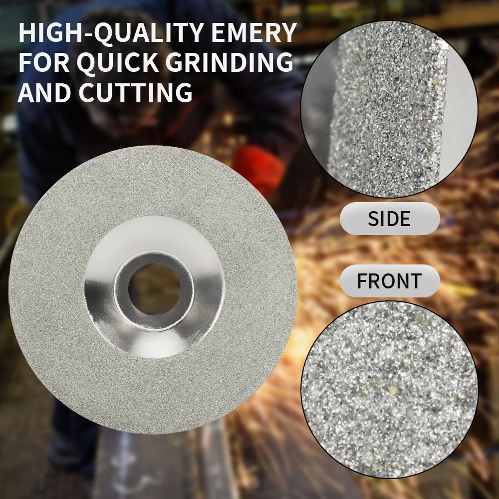 SI FANG Electroplated Diamond Cutting Disc 5 Inch Grinding Wheel For Angle Grinder Glass Jade Cutting Polishing DIY Saw Blade