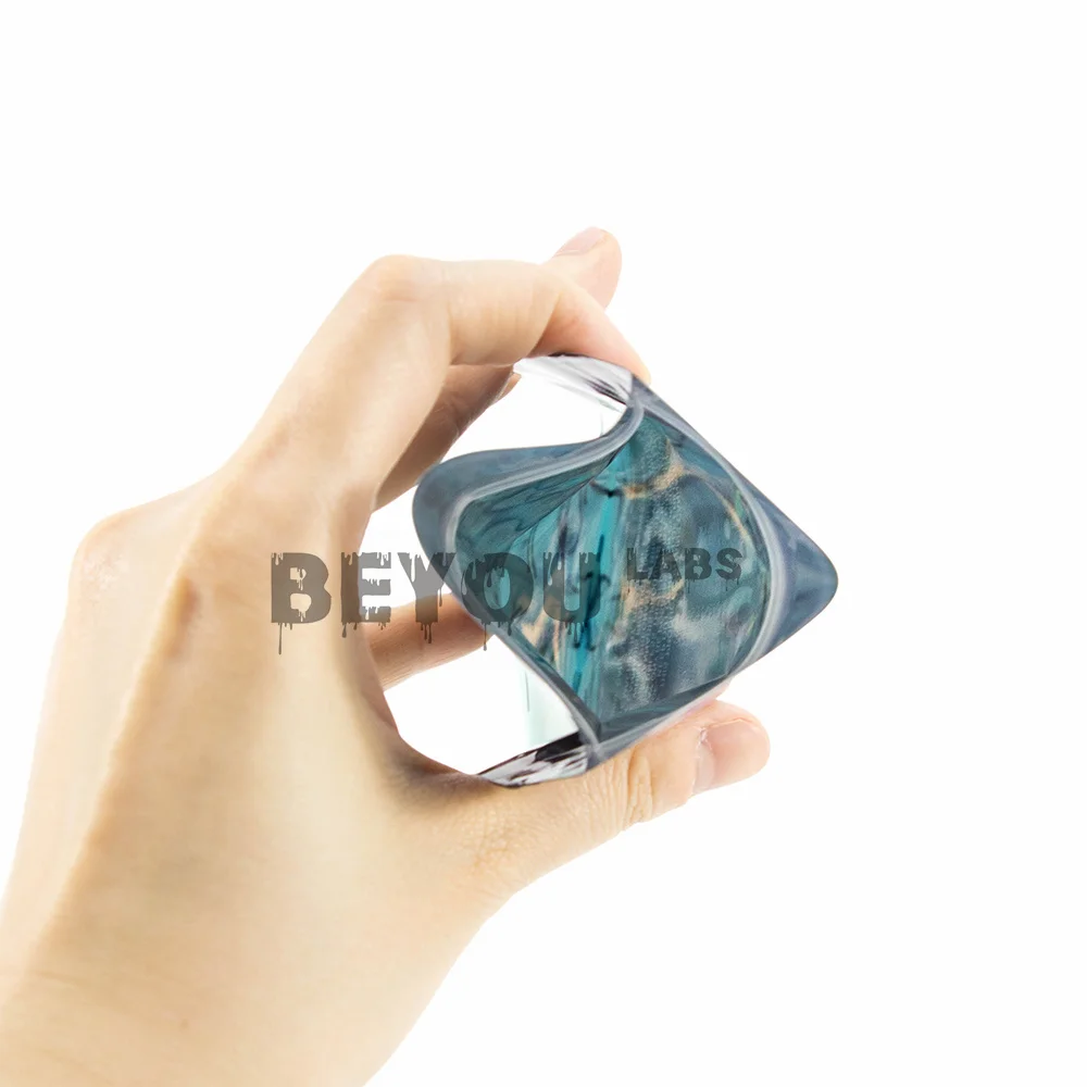 3.5G Holographic Special Shape Bag Smellproof Shaped Bags Reusable Ziplock Foil Food Storage Pouch Plastic Package Customize