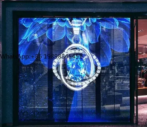 

Hot Sale Indoor Transparent LED Display Screen for Jewelry Gold Shops Wide Viewing Angle Video Advertising Use Cars