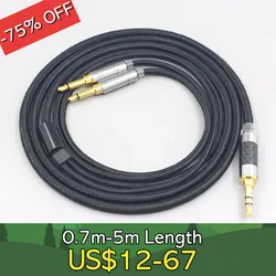 Super weicher kopfhörer nylon ofc kabel für hifiman sundara ananda he1000se v2 he6se deva he400se arya He-35x ausgabe xs ln007533