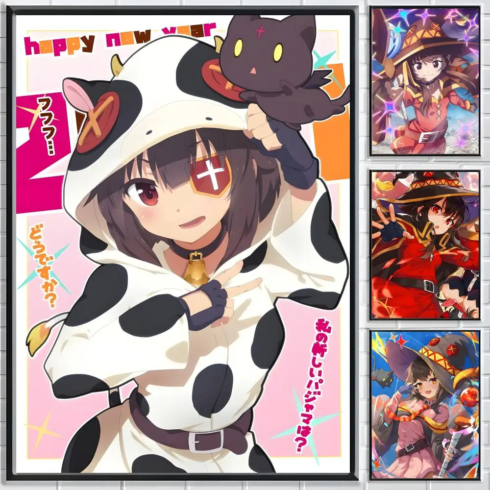 Anime Megumin Poster High-quality vintage prints & posters for home, bar, cafe, aesthetic wall art.