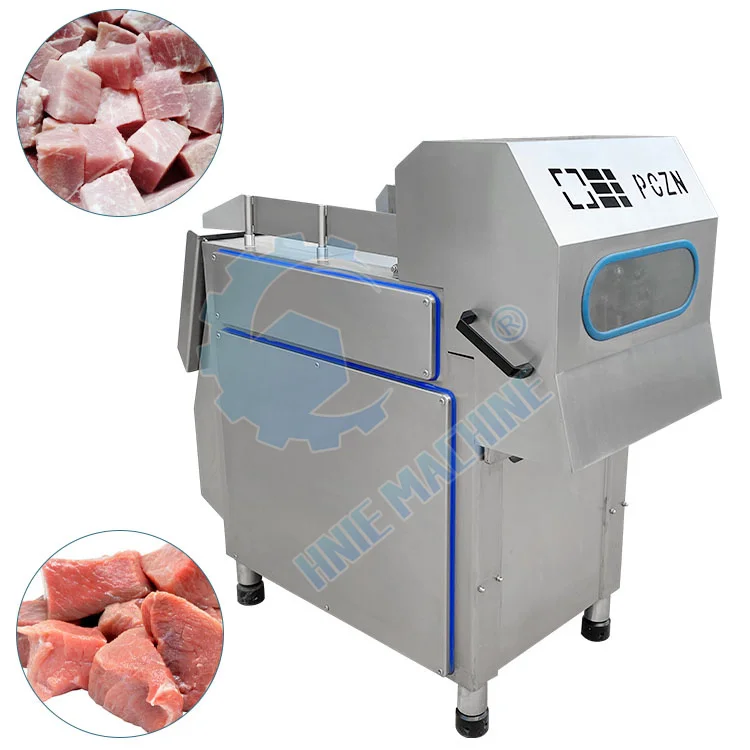 Automatic Frozen Whole Chicken Beef Meat Cube Cut Machine Square Pork Stew Meat Dicer Cutter Price