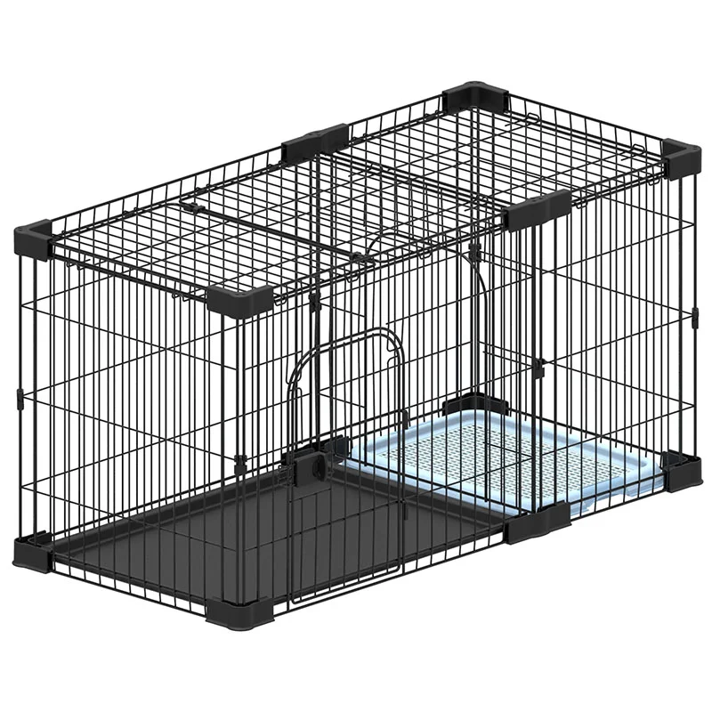 

Wholesale Dog Cage Large Pet Fence Indoor Dog Kennels Cages with Tray