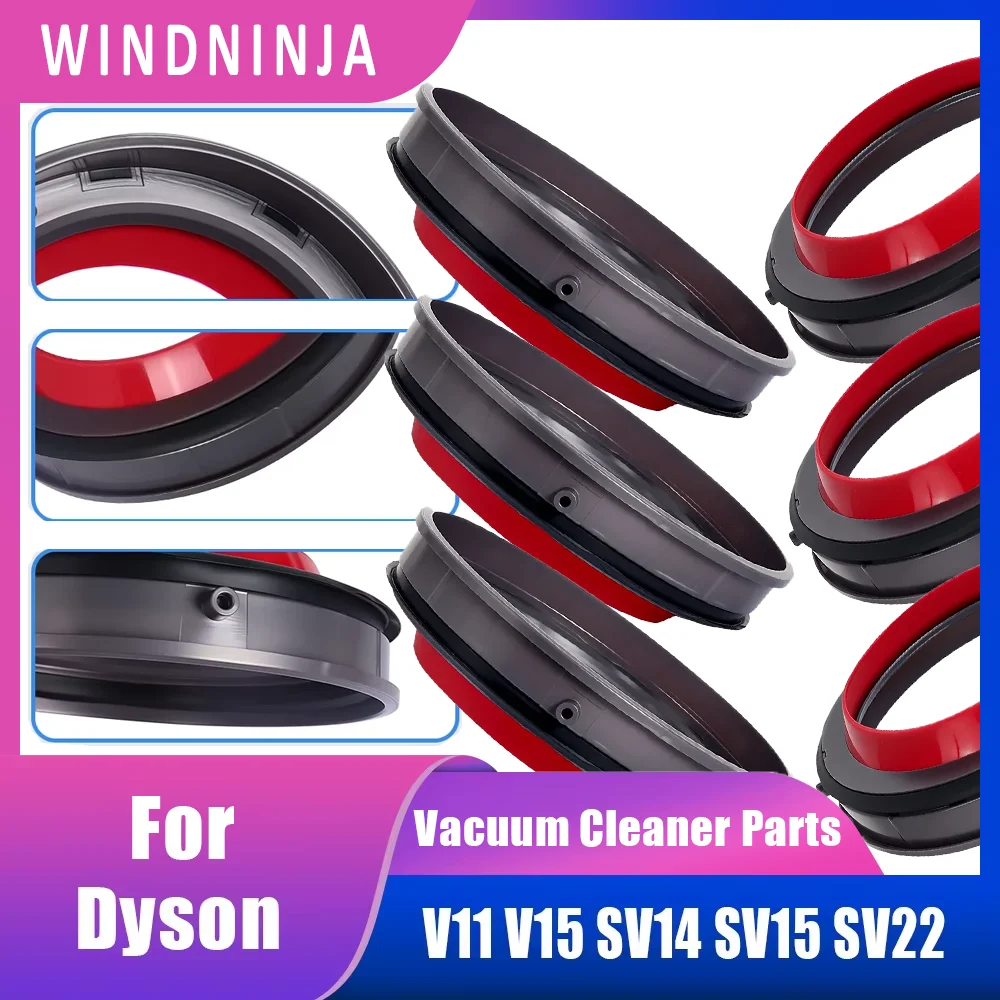 حاوية الغبار العلوي حلقة لإحكام الإغلاق الثابتة لدايسون V11 V15 SV14 SV15 SV22 ملحقات المكنسة الكهربائية قطع الغيار