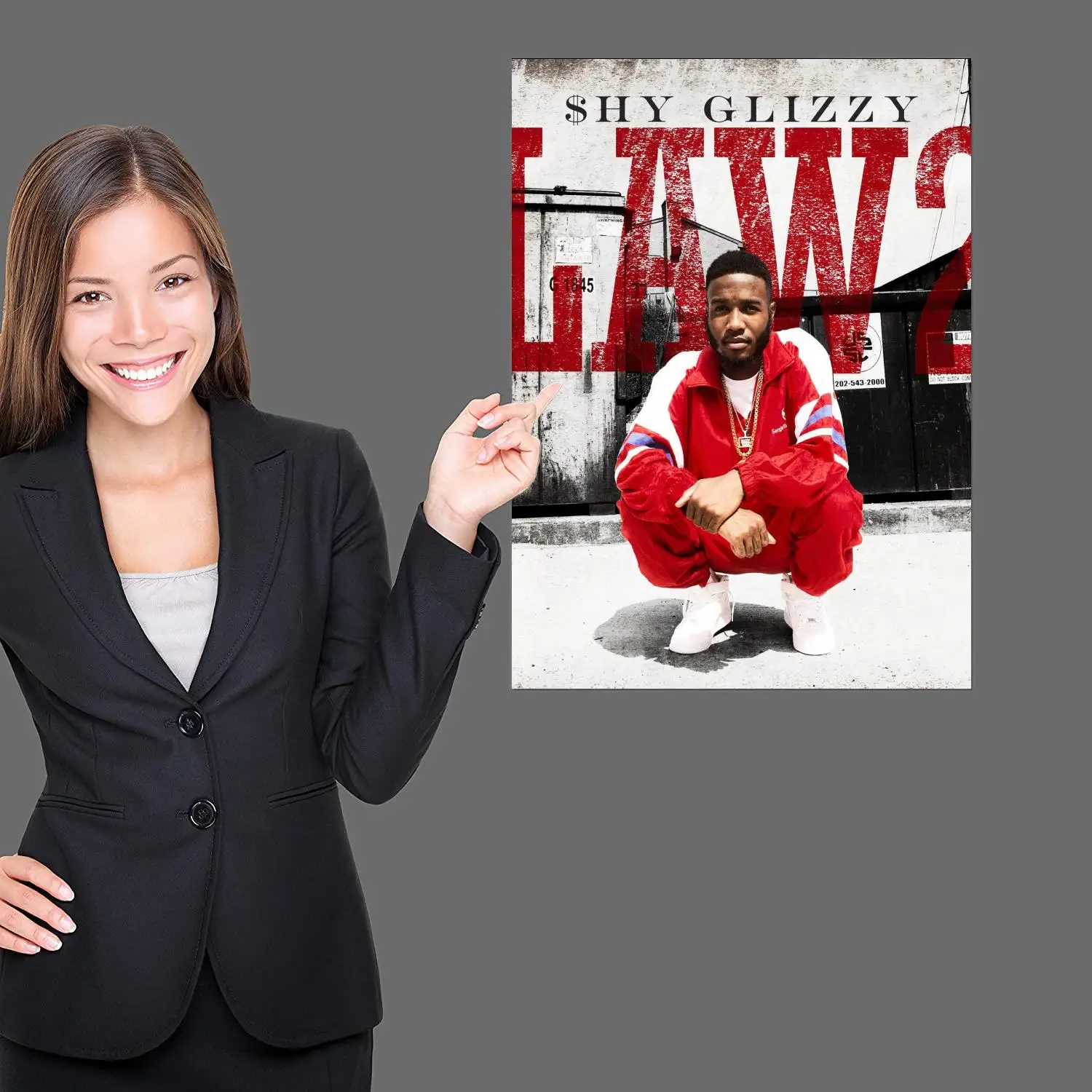 shy glizzy singer Poster Canvas Art Poster and Wall Art Picture Print Modern Family bedroom Decor Posters