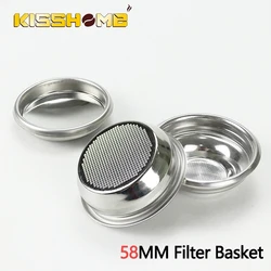 Coffee Filter Baskets 58mm Stainless Steel Fit For E61 Gaggia Portafilter Replacement Espresso Maker Accessories Barista Tools