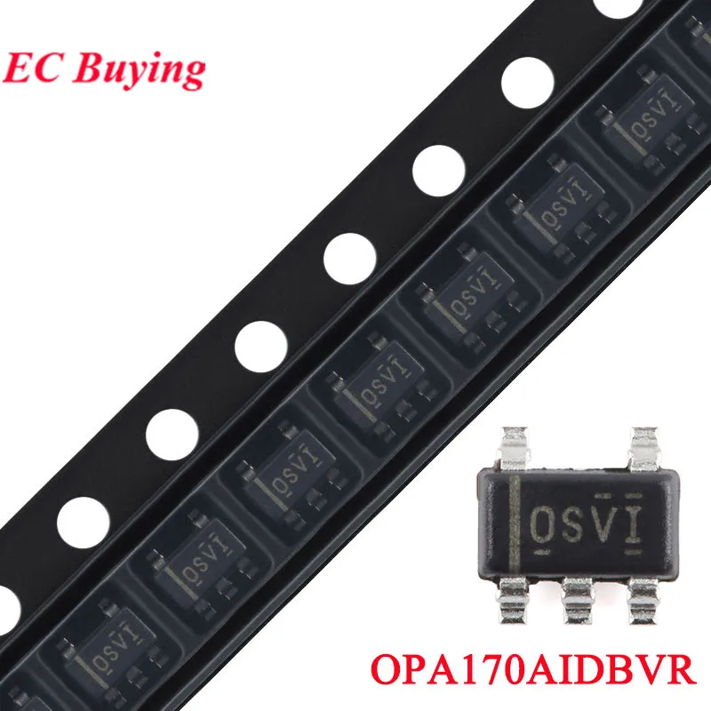 10Pcs/1pc OPA170AIDBVR OPA170 OPA170AID OSVI 0SVI SOT-23-5 36V Single Power Supply Low Power Operational Amplifier Chip IC