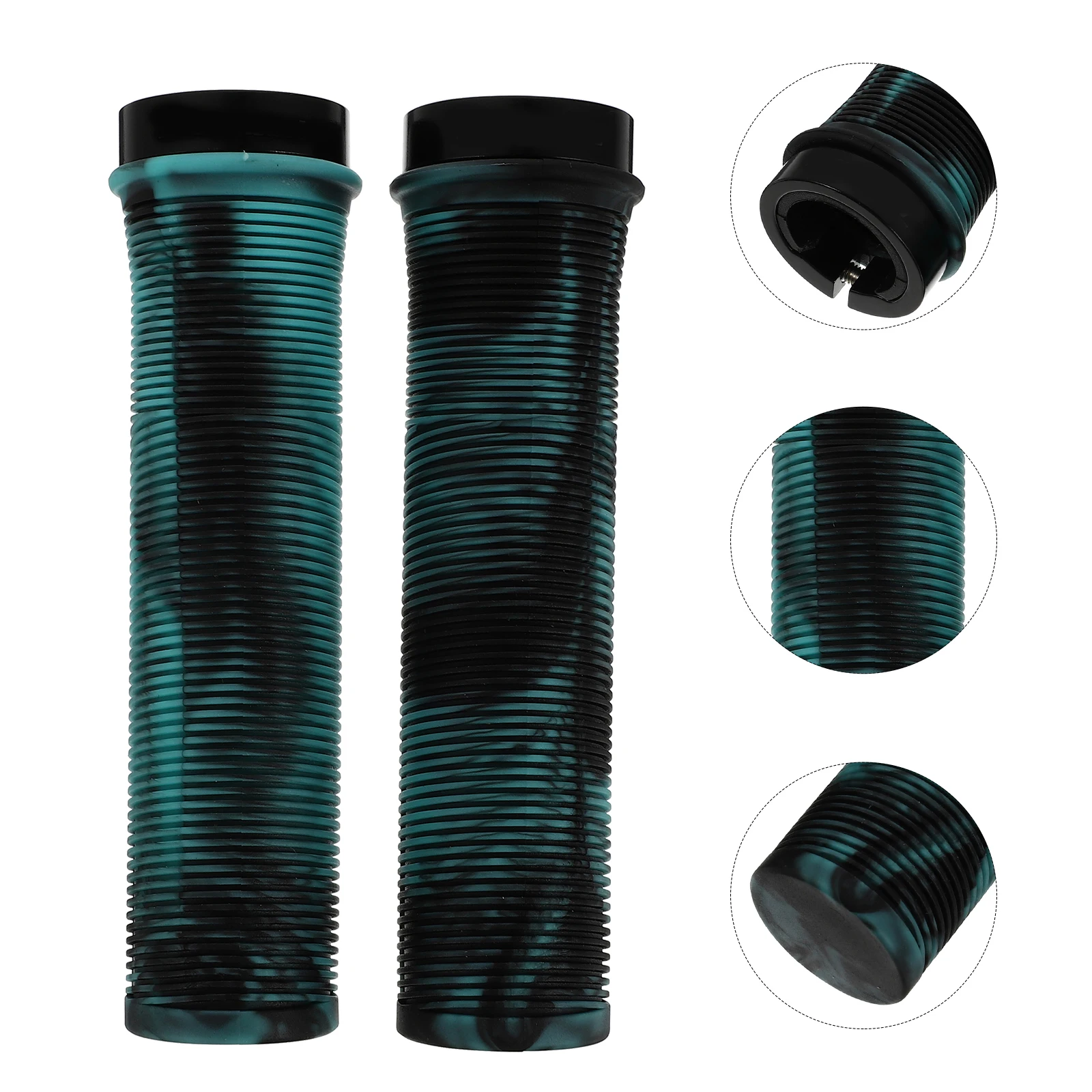 

1 Pair Of Cycling Handlebar Covers Tpr Non-Slip Shockproof Bike Handlebar Grips Durable Wear-Resistant Road Cycling Grip