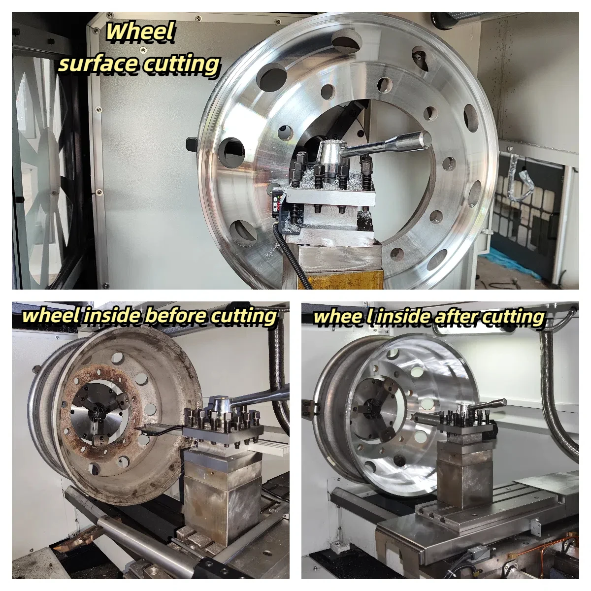 Best Alloy Wheel Repair Machine CK6160Q Rim Resurfacing CNC Lathe