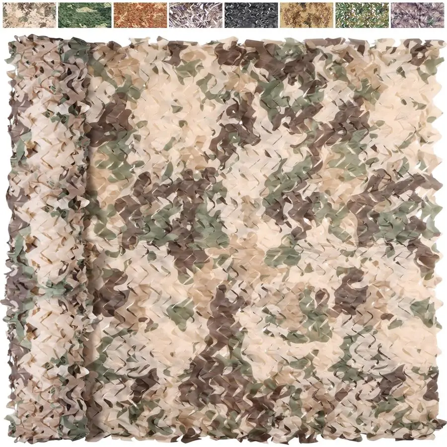 

Netting Camouflage Netting 20x20 10x20 10x10 Bulk Roll Burlap Camo Tarp Sunshade Net for Hunting Blind Dinosaur Birthday Jungle