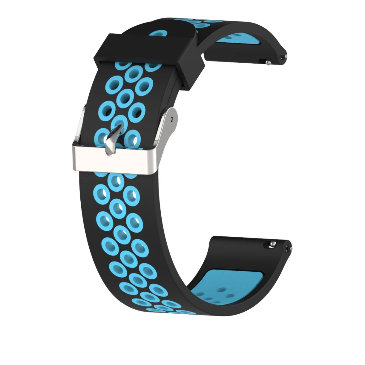 Universal 20mm 22mm Silicone Watch Strap Fashion Quick Release Soft Silicone Breathable Waterproof Sport Smartwatch Man Woman