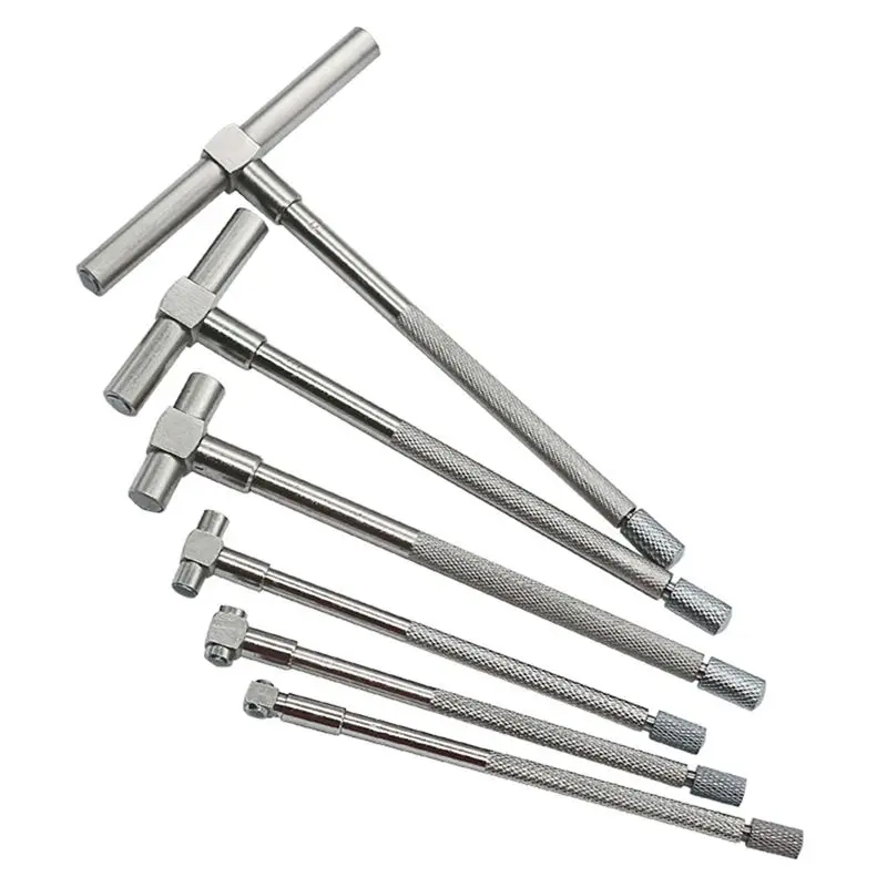 A45I 6-Piece Telescopic Gauge Inner Diameter Gauge Adjustable Gauge 8-150mm 5/16-6 Inch Telescopic Gauge